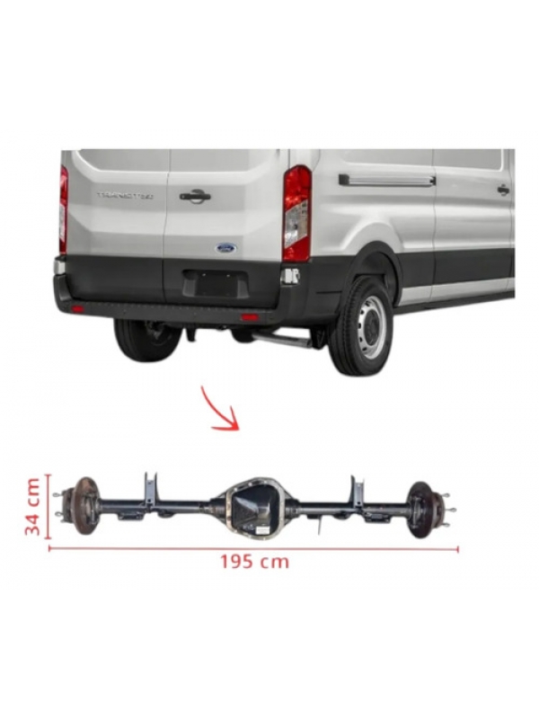 Diferencial Traseiro Rodado Simples Ford Transit 2.0 2023 24