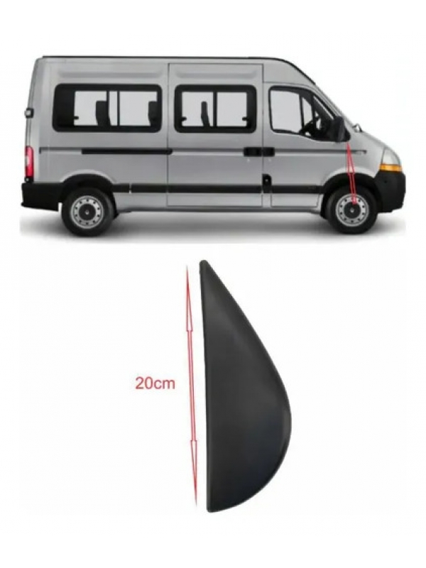 Acabamento Retrovisor Direito Renault Master 2.5 2005 À 2012 Preto