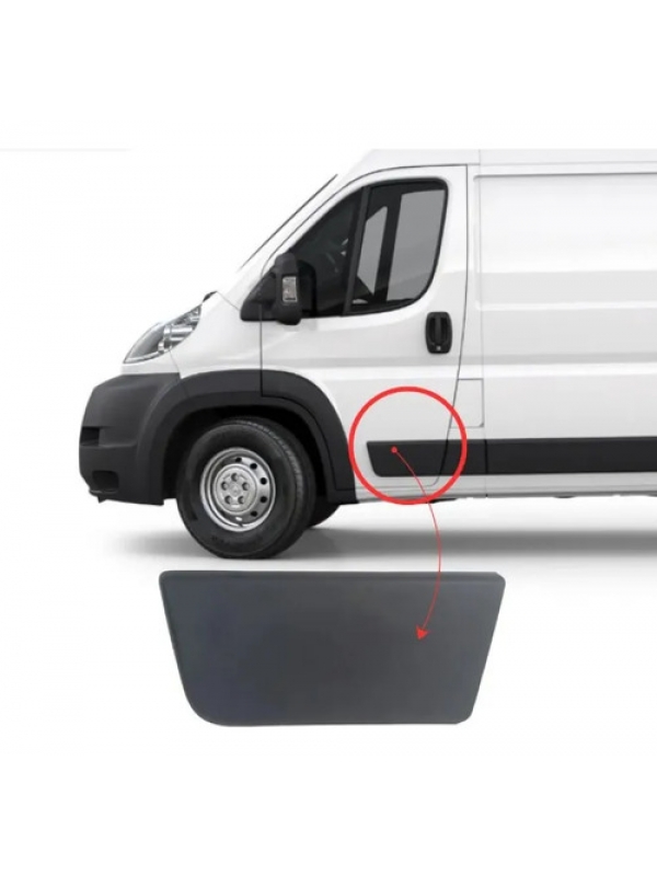 Friso Moldura Dianteira Esquerda Fiat Ducato Boxer 2018 À 24 Preto