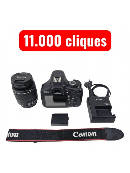 Câmera Canon Eos Rebel T7+ 24.1mp Lente Carregador Bateria Preto