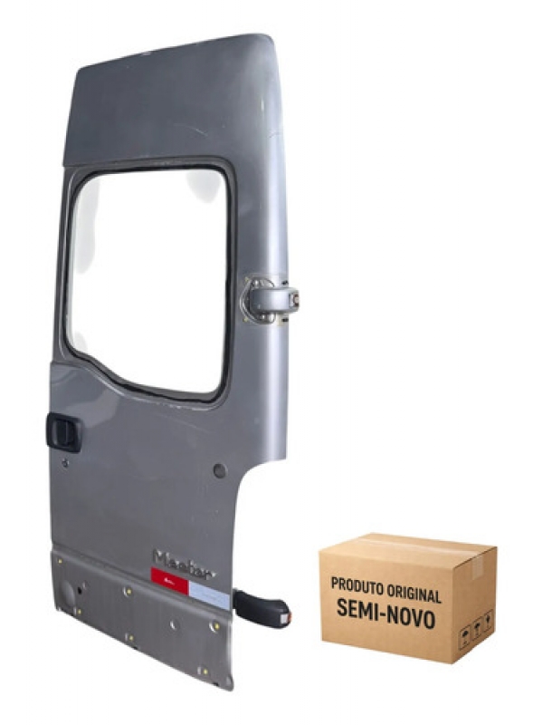 Porta Traseira Direita Renault Master 2.5 2005 2006 Até 2012 Traseira Direita Prateado